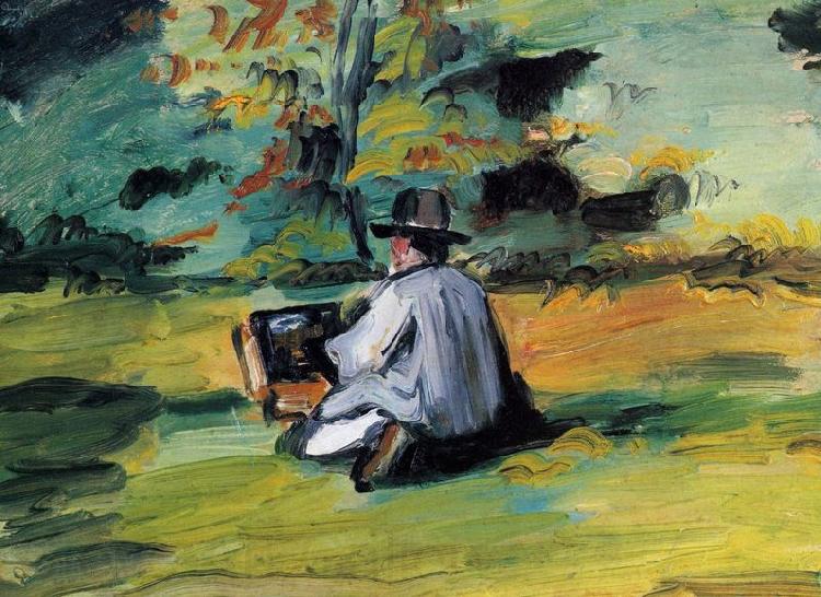 Paul Cezanne Ein Maler bei der Arbeit Germany oil painting art